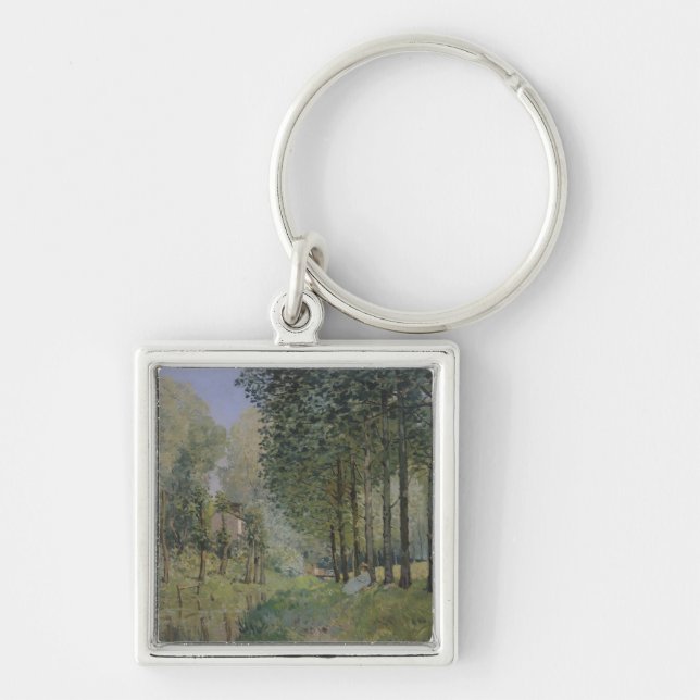 Alfred Sisley | The Rest by the Stream Key Ring (Front)