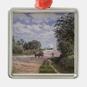 Alfred Sisley   The Road from Mantes Metal Tree Decoration