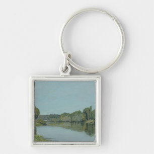 Alfred Sisley   The Seine at Bougival Key Ring
