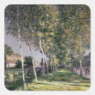Alfred Sisley   The Walk Square Sticker