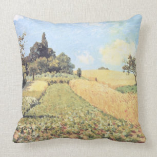 Alfred Sisley   Wheat Field Cushion