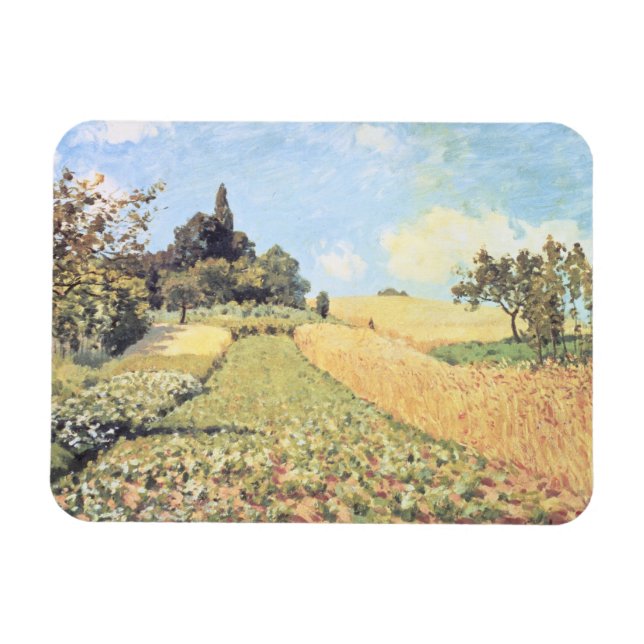 Alfred Sisley | Wheat Field Magnet (Horizontal)