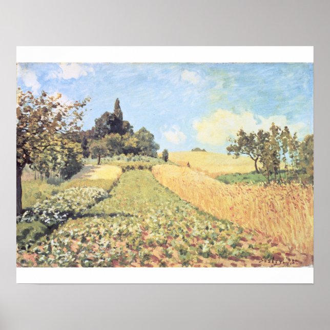 Alfred Sisley | Wheat Field Poster (Front)
