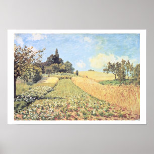Alfred Sisley Wheat Field Poster
