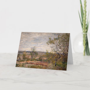 Alfred Sisley - Windy Day at Veneux Card