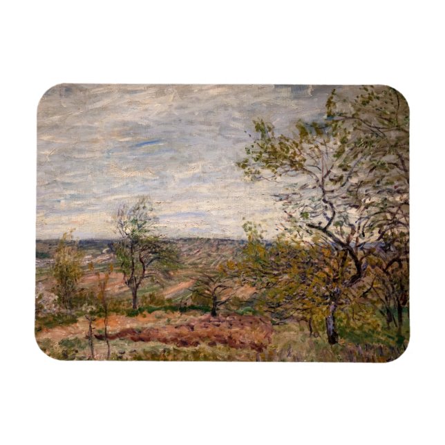 Alfred Sisley - Windy Day at Veneux Magnet (Horizontal)