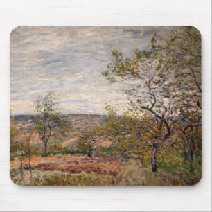 Alfred Sisley - Windy Day at Veneux Mouse Pad