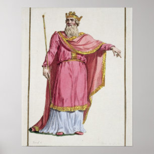 Alfred the Great (849-99) from 'Receuil des Estamp Poster