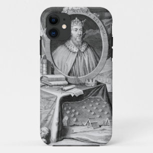Alfred the Great (849-99) King of Wessex, engraved iPhone 11 Case