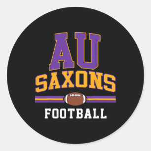 Alfred University Saxons Football Arch Vintage Des Classic Round Sticker
