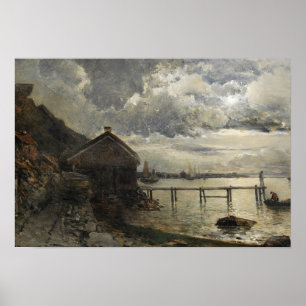 Alfred Wahlberg - Moonlight, Fjallbacka Poster