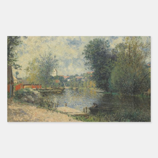 Alfred Wahlberg - Sommarlandskap Rectangular Sticker (Front)