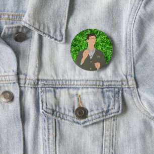 Algae 6 cm round badge