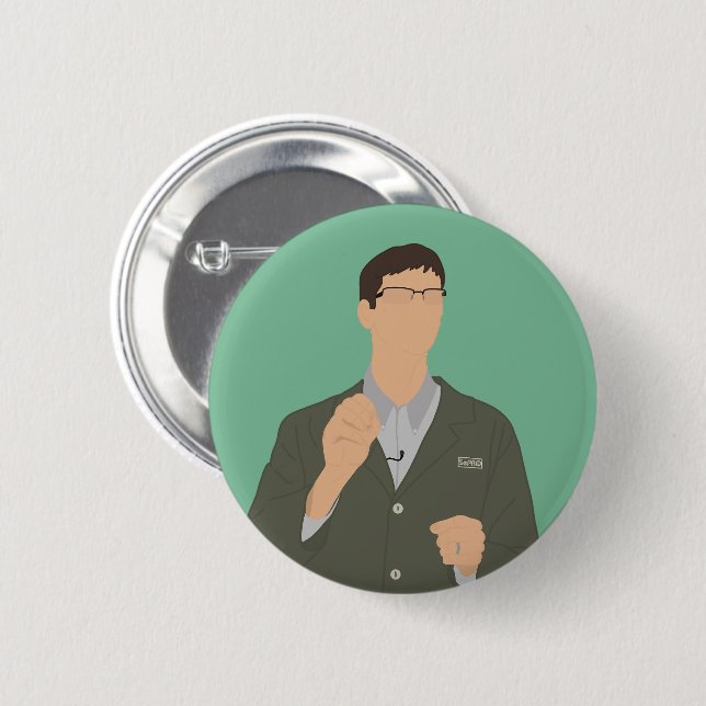 Algae 6 Cm Round Badge (Front & Back)