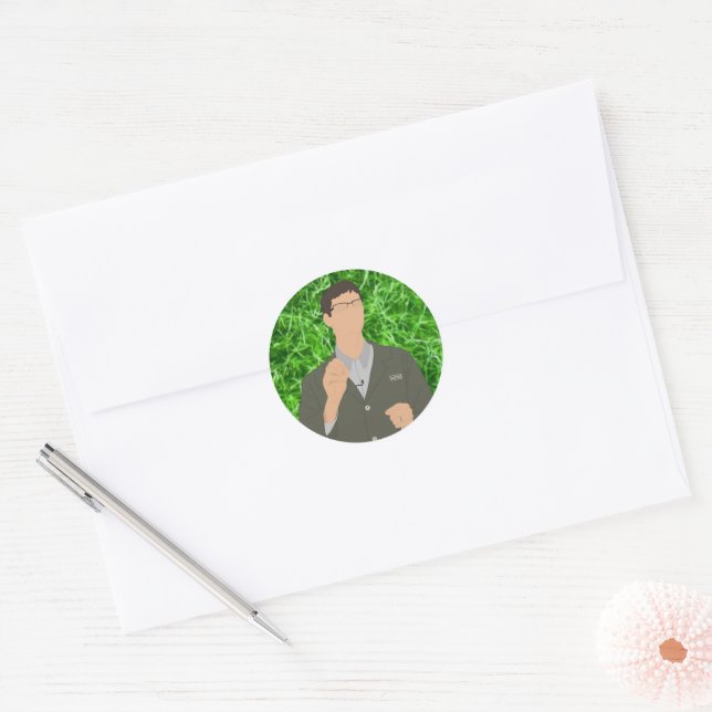 Algae Classic Round Sticker (Envelope)