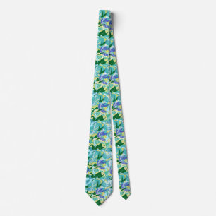 Algae Seaweed Ocean Sea Blue Green Water Nautical Tie