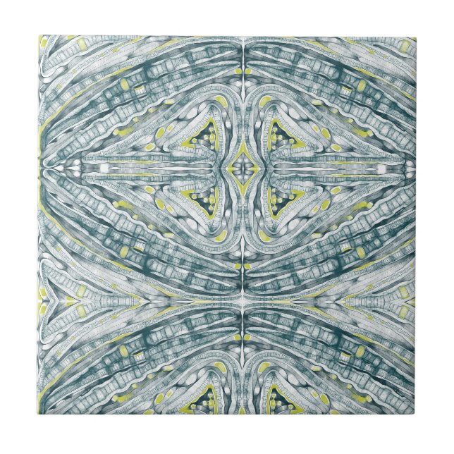 Algae Under Glass Ceramic Tile (Front)