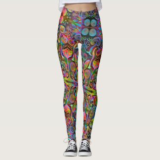 "Algaehuasca," Print Leggings by Dax + Haeckel