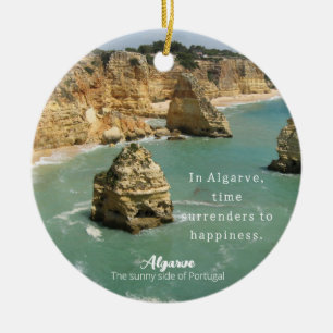 Algarve beach family vacation in Portugal Ceramic Ornament