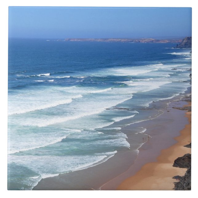 Algarve Beach, Portugal  Ceramic Tile (Front)