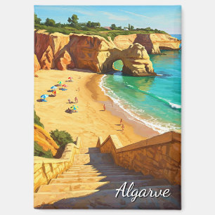 Algarve Beach Portugal Travel Magnet