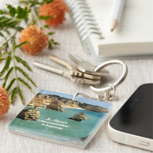 Algarve beach vacation in Portugal Key Ring