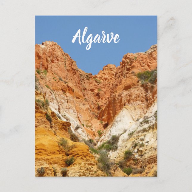 Algarve Falesia Rocks in Portugal Postcard (Front)