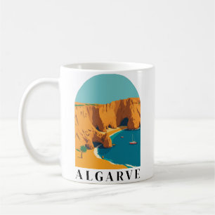 Algarve, Portugal European Retro Art Coffee Mug