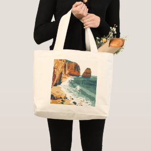 Algarve, Portugal: Iconic Destinations Large Tote Bag