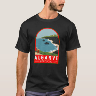 Algarve Portugal Retro Travel Art Vintage  T-Shirt