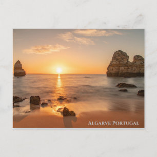 Algarve Portugal Sunset Postcard