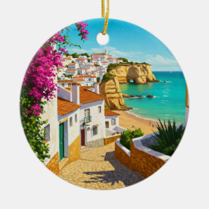 Algarve Portugal Travel Ceramic Ornament