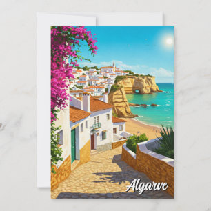Algarve Portugal Travel Holiday Card