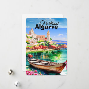 Algarve Portugal Travel Postcard Art, Portugal Tra