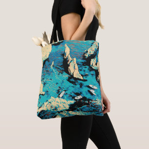 Algarve Portugal vintage travel Tote Bag