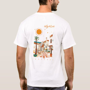 Algarve Portugal white town scenery clothing T-Shirt