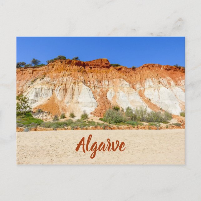 Algarve Praia da Falesia in Portugal Postcard (Front)
