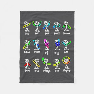 Algebra Dance Funny Graph Figures Math  Fleece Blanket