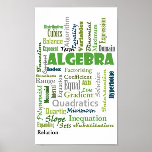 Algebra (green) poster
