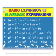 Algebra Math Classroom Sticker - Blue Ocean