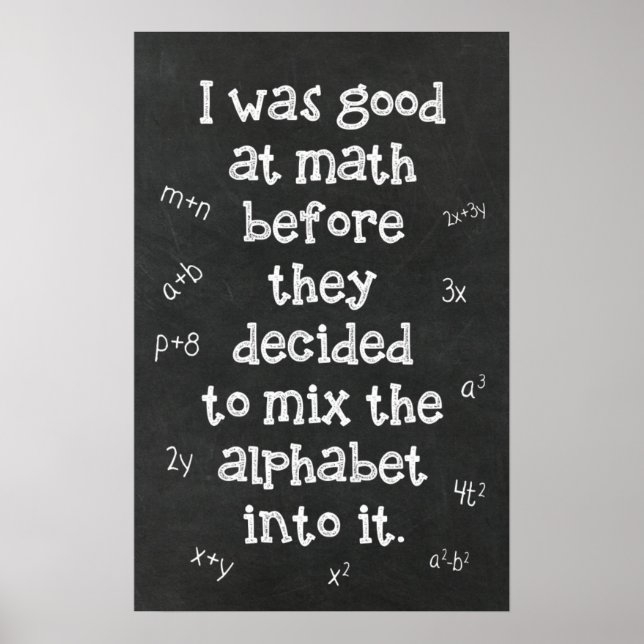 Algebra - Math Posters (Front)