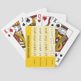 Algebra Playing Cards: Operations of Functions Pla Playing Cards