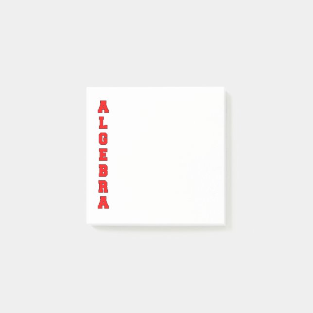 Algebra Post-it Notes (Front)