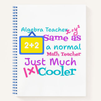 Algebra teacher same as a normal Math teacher Notebook