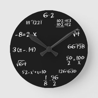 Algebra Wall Clock - BLACK