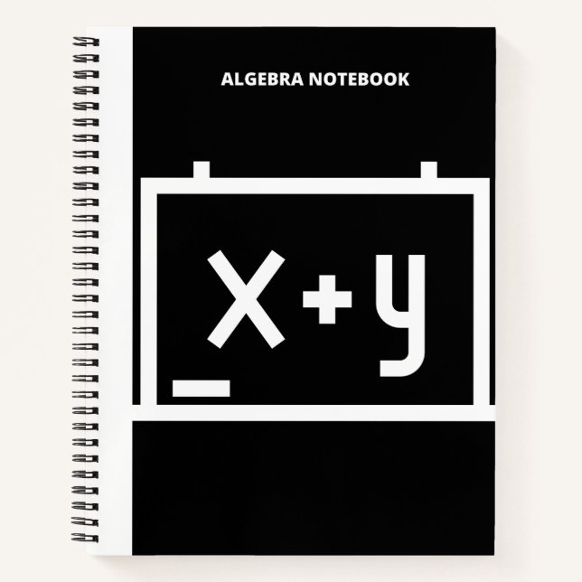 ALGEBRA X + Y NOTEBOOK (Front)