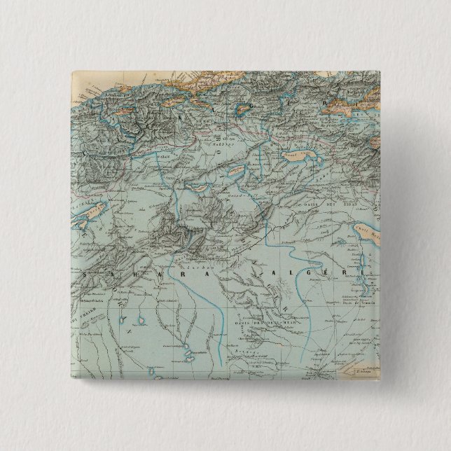 Algeria 15 Cm Square Badge (Front)