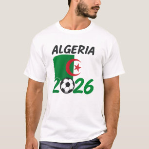 Algeria 2026 Soccer Fan Design with Crescent Star T-Shirt