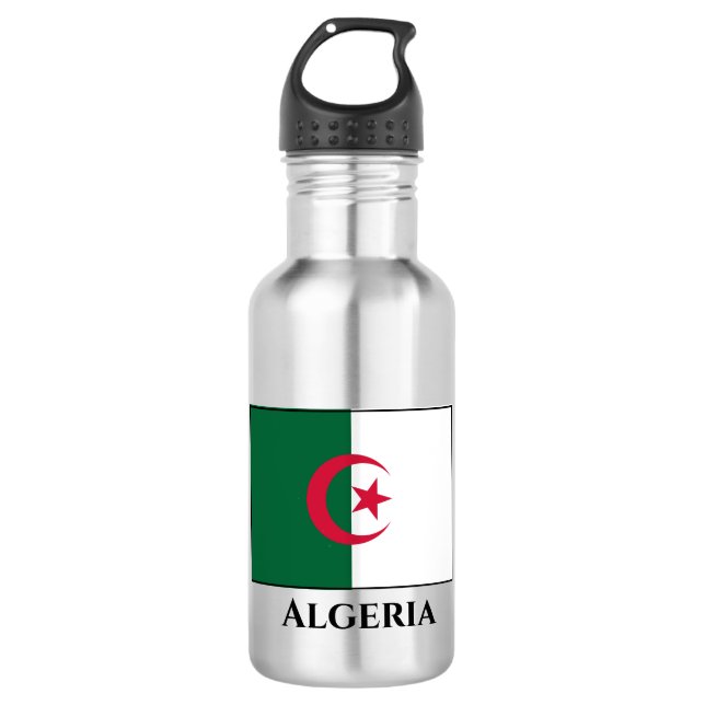 Algeria (Algerian) Flag 532 Ml Water Bottle (Front)