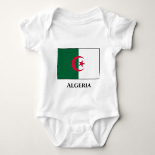 Algeria (Algerian) Flag Baby Bodysuit